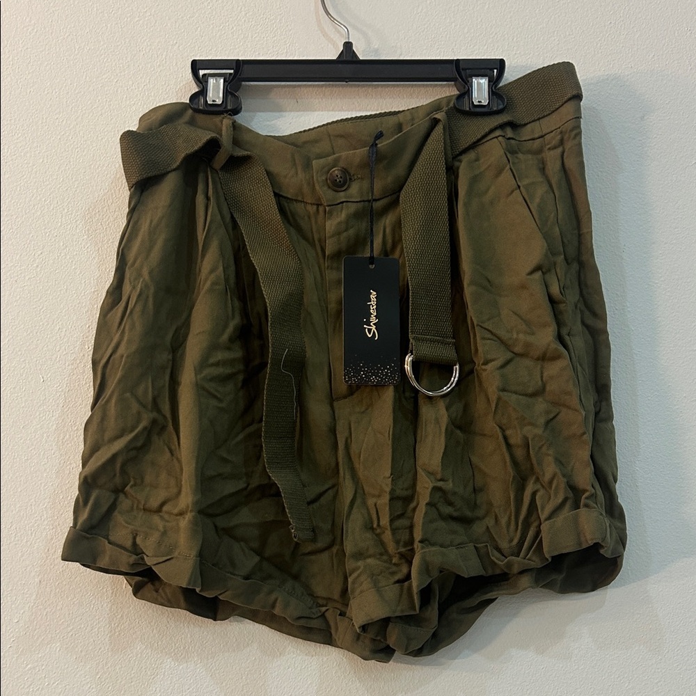 Women's Olive Green Shorts